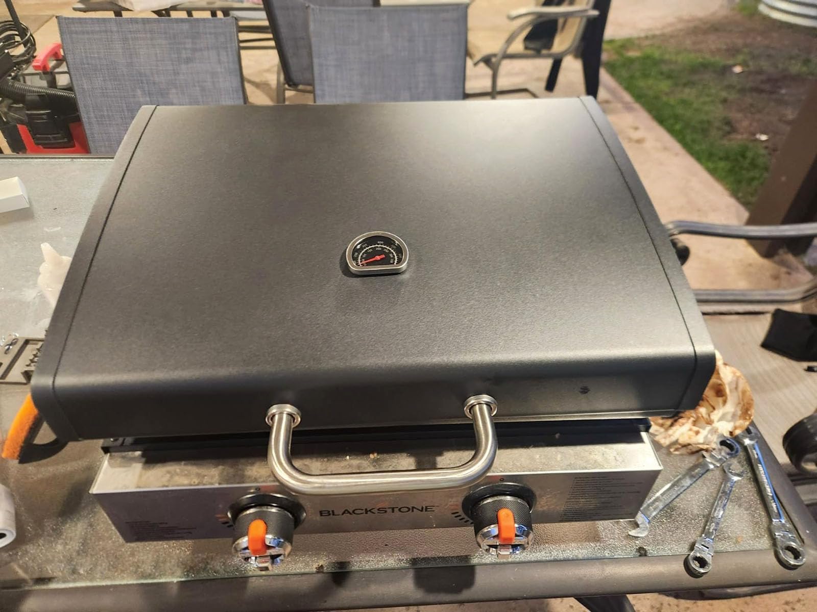 PETKAO installed on Blackstone Omnivore showing improved cooking efficiency