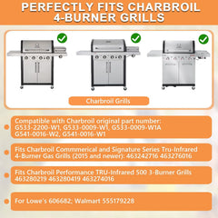 PETKAO installed on Char-Broil grill demonstrating even heat distribution