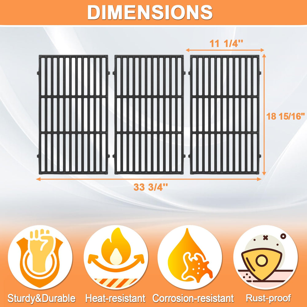 PETKAO grates installed on a Weber Genesis grill demonstrating direct-fit convenience