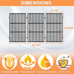 PETKAO grates installed on a Weber Genesis grill demonstrating direct-fit convenience