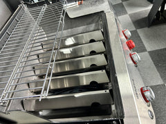 PETKAO bars installed on a Weber burner row, even heat distribution