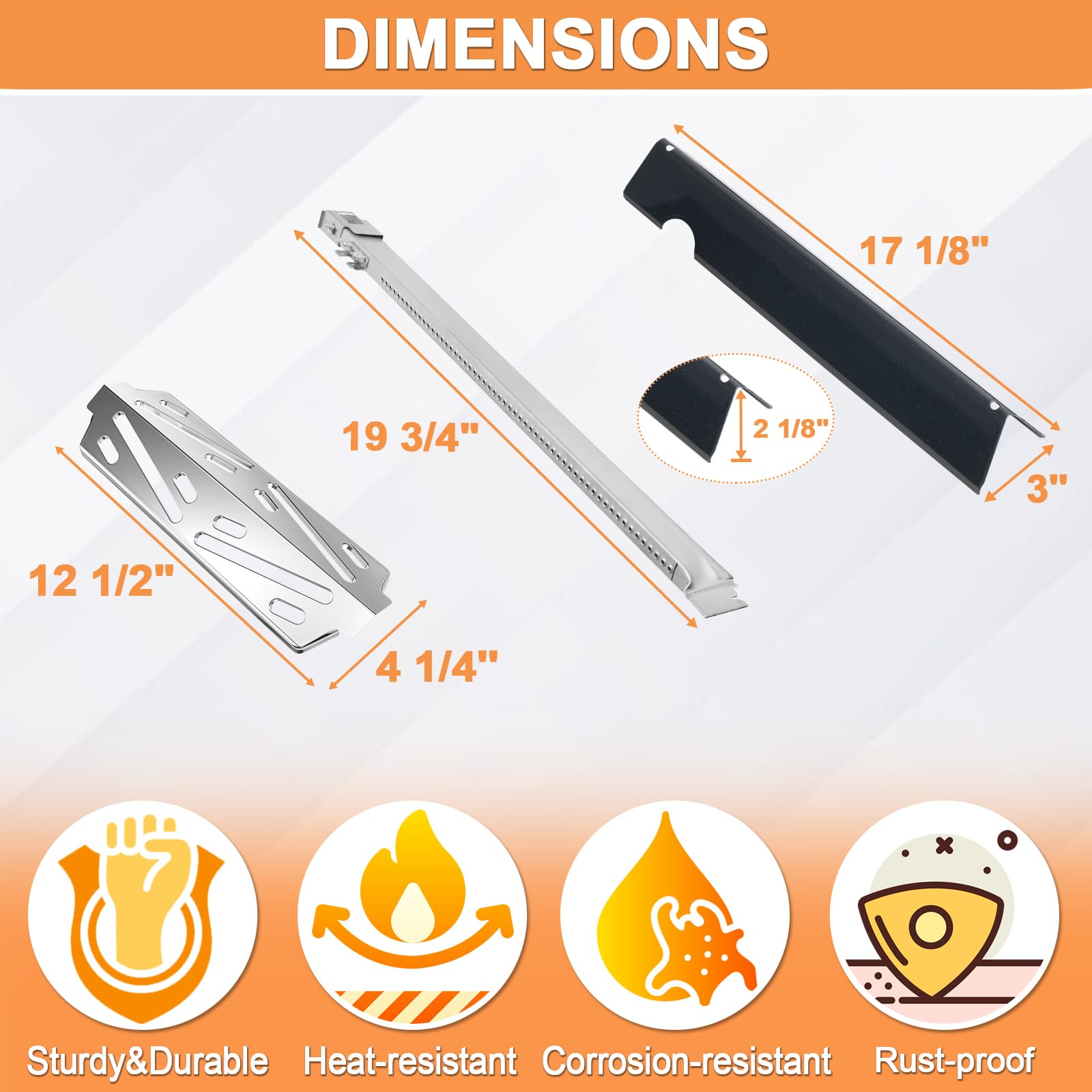 PETKAO parts installed in a grill firebox improving heat distribution and cooking control