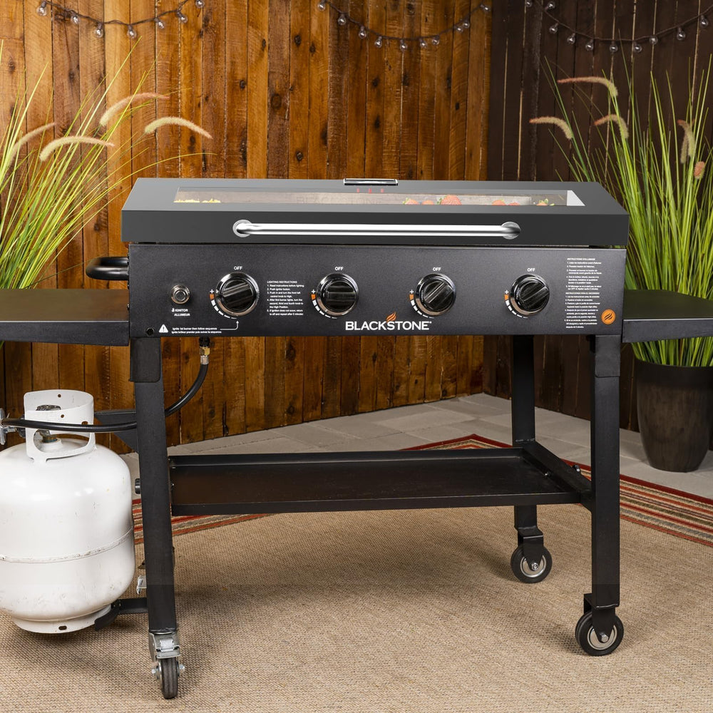 PETKAO lifestyle shot in backyard grilling scene showing protection benefit