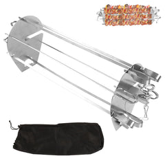 PETKAO front packaging showing full rotisserie skewer kit and compatibility benefits
