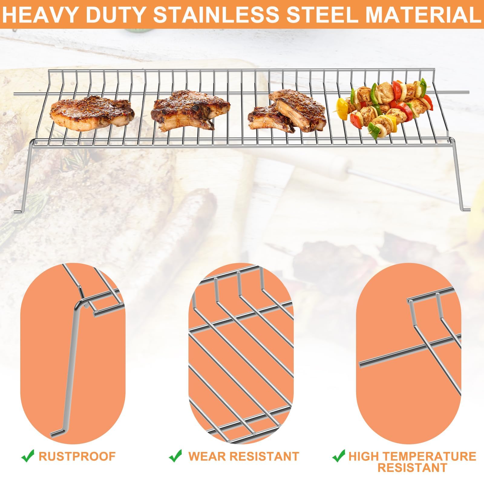 PETKAO warming rack alongside ruler showing 22.7 by 7.6 inch dimensions for fit confirmation