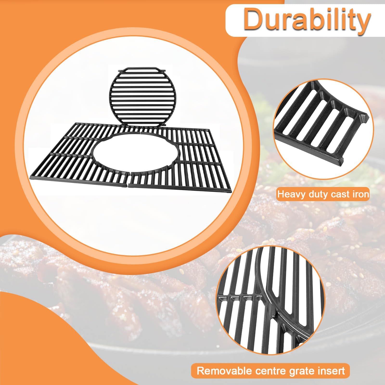 PETKAO side grate with dimensions overlay for easy verification and correct fit