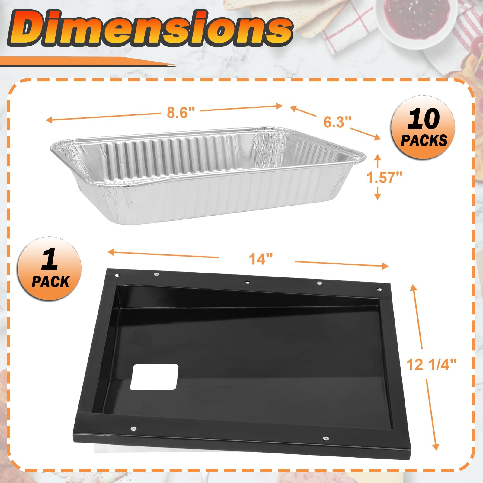 PETKAO grease tray installed in a Weber Spirit grill showing correct fit and secure placement