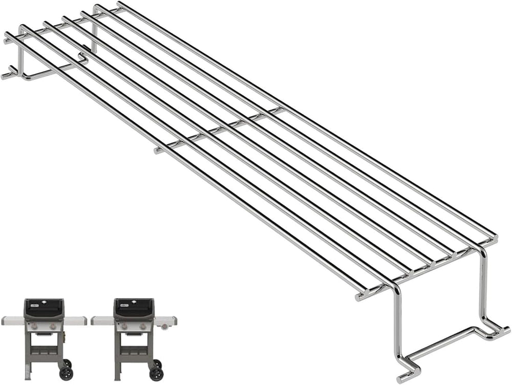 PETKAO front view warming rack showing fit and mounting for quick replacement
