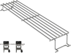 PETKAO front view warming rack showing fit and mounting for quick replacement