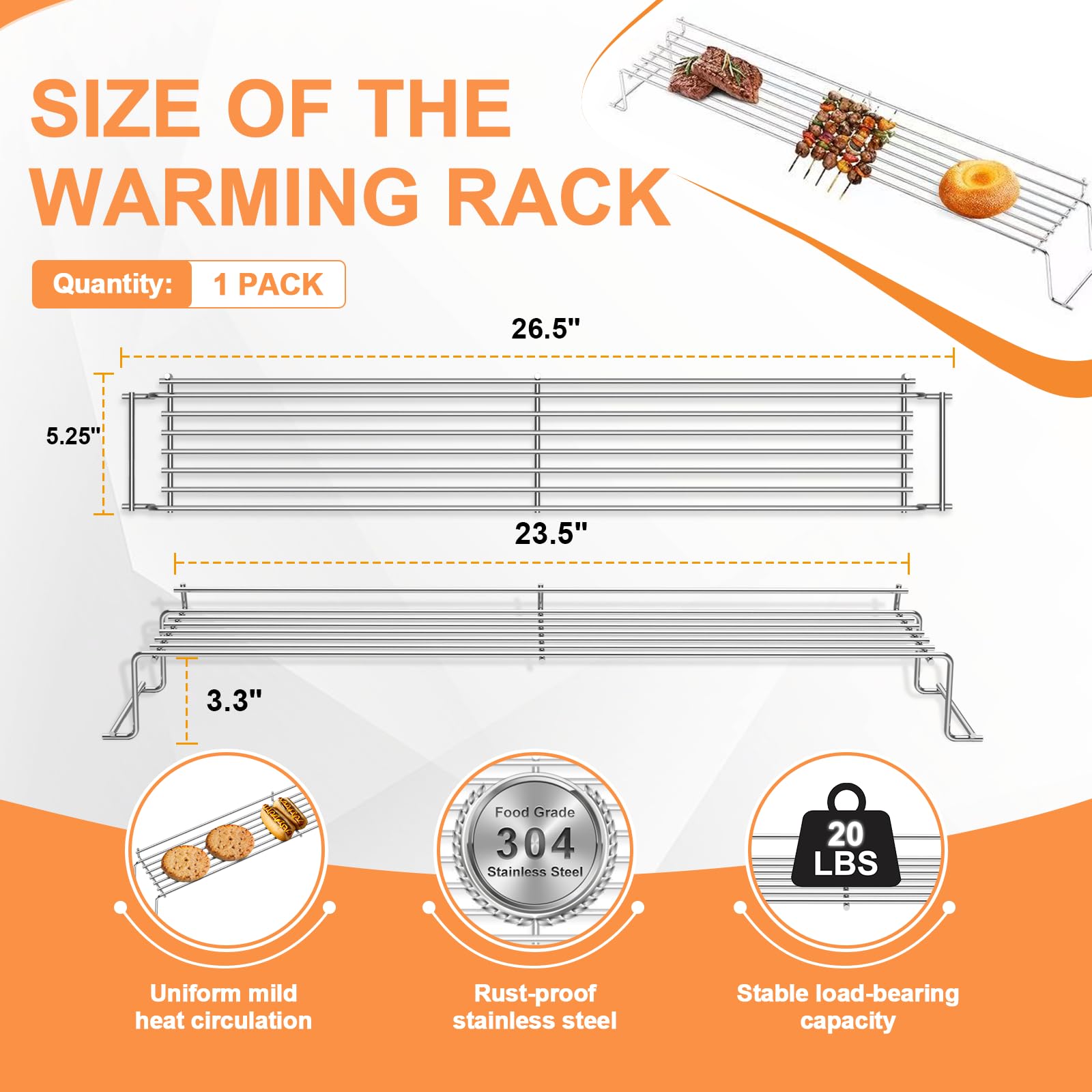 PETKAO installed in Weber Genesis showing added warming space benefit