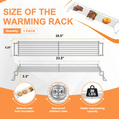 PETKAO installed in Weber Genesis showing added warming space benefit