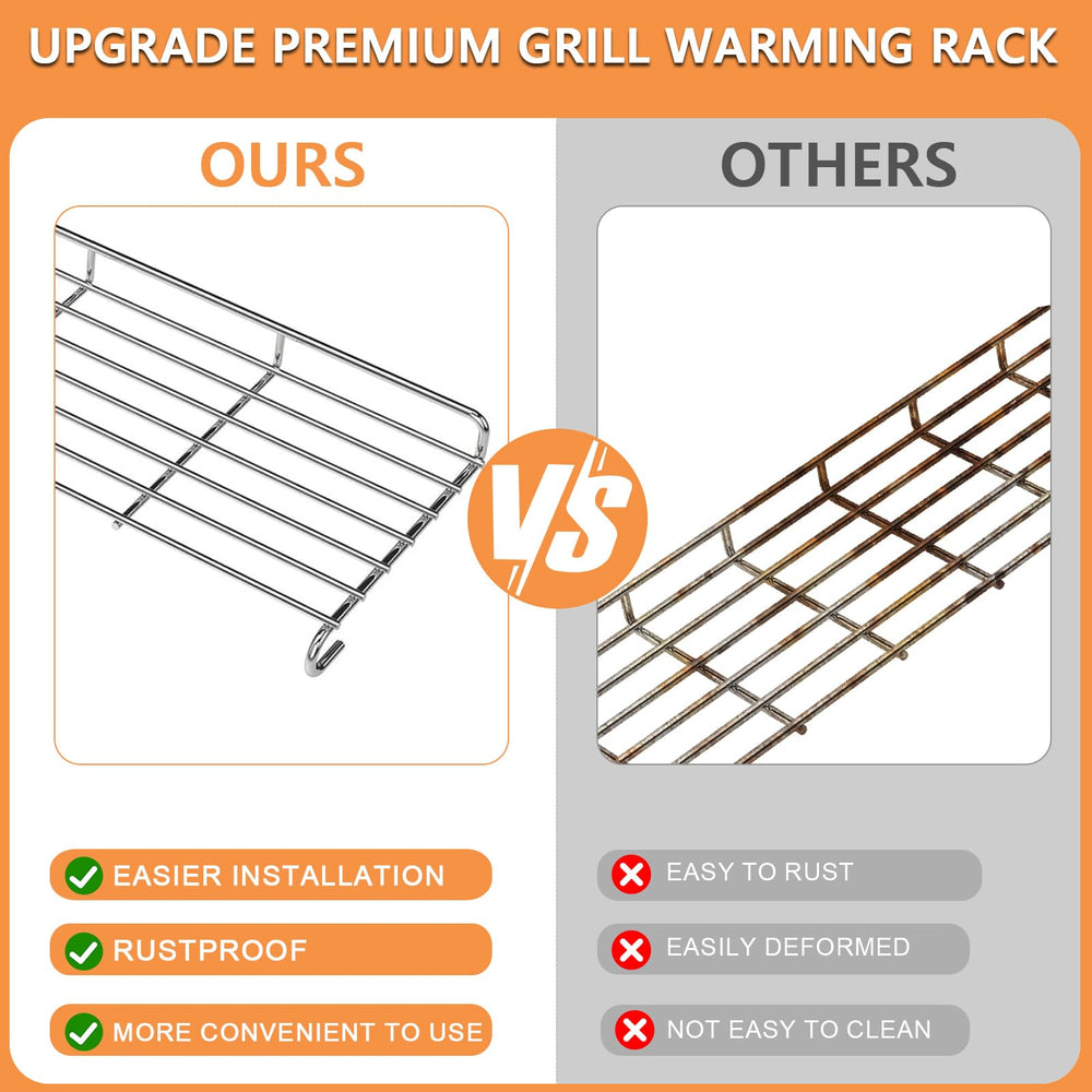 PETKAO warming rack holding toasted buns keeping food warm and elevated