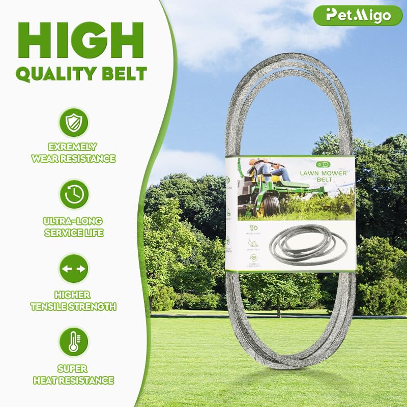 PetMigo belt laid flat showing full 5/8 x 242 inch length for correct fit