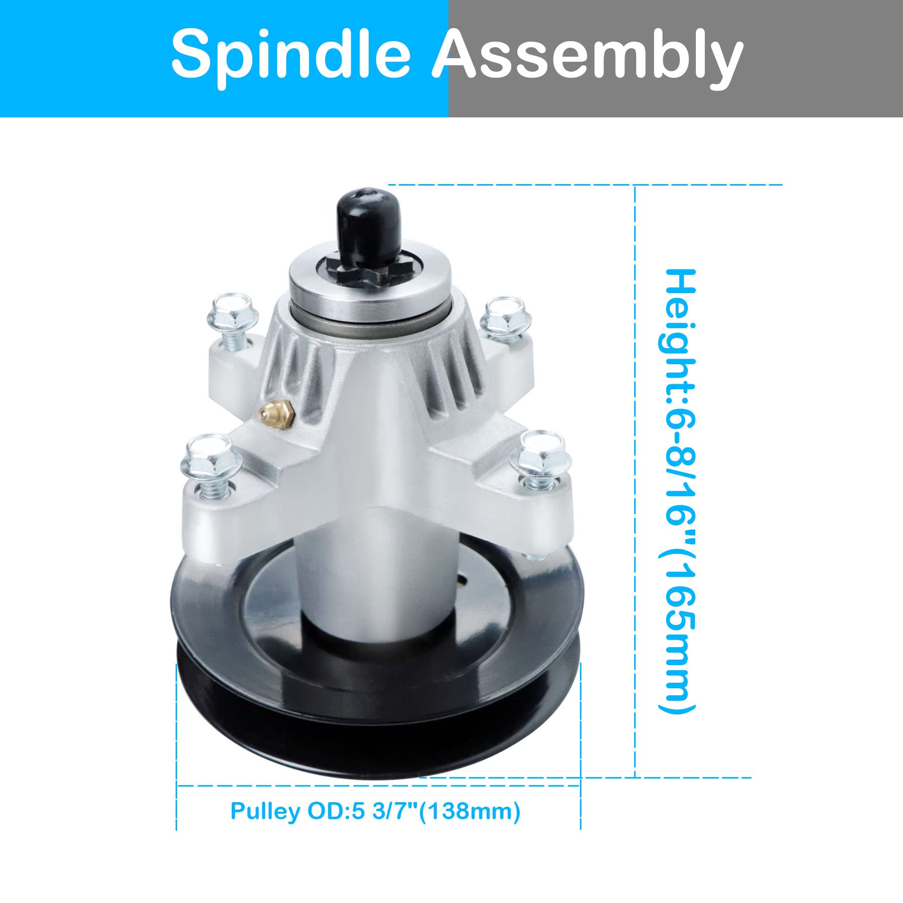 PetMigo close-up of spindle bearing area demonstrating durable construction and smooth rotation