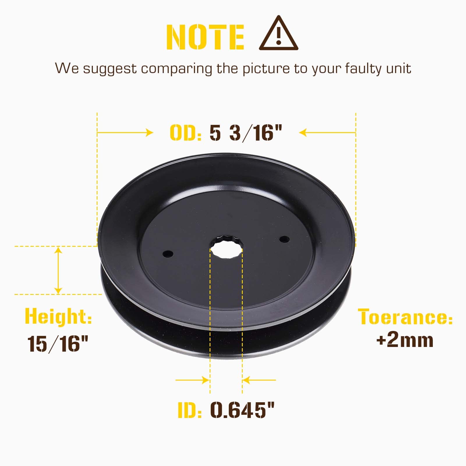 PetMigo deck belt image displaying 95.5" belt length for reliable tension