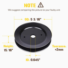 PetMigo deck belt image displaying 95.5" belt length for reliable tension