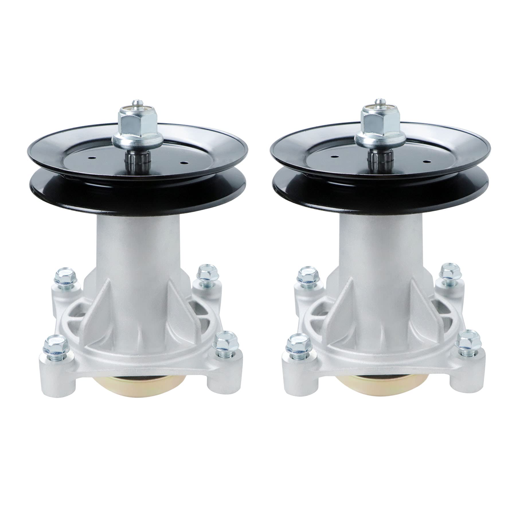 PetMigo front view of two spindle assemblies showing ready-to-install hardware and fit