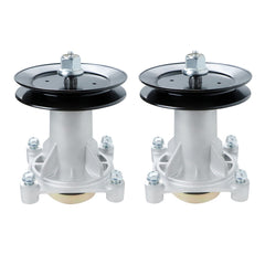 PetMigo front view of two spindle assemblies showing ready-to-install hardware and fit