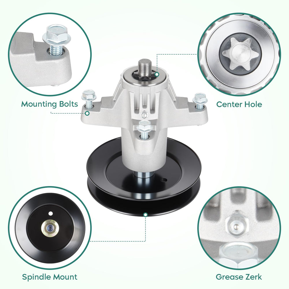 PetMigo idler pulley detail showing 5-7/32 inch OD for accurate belt alignment