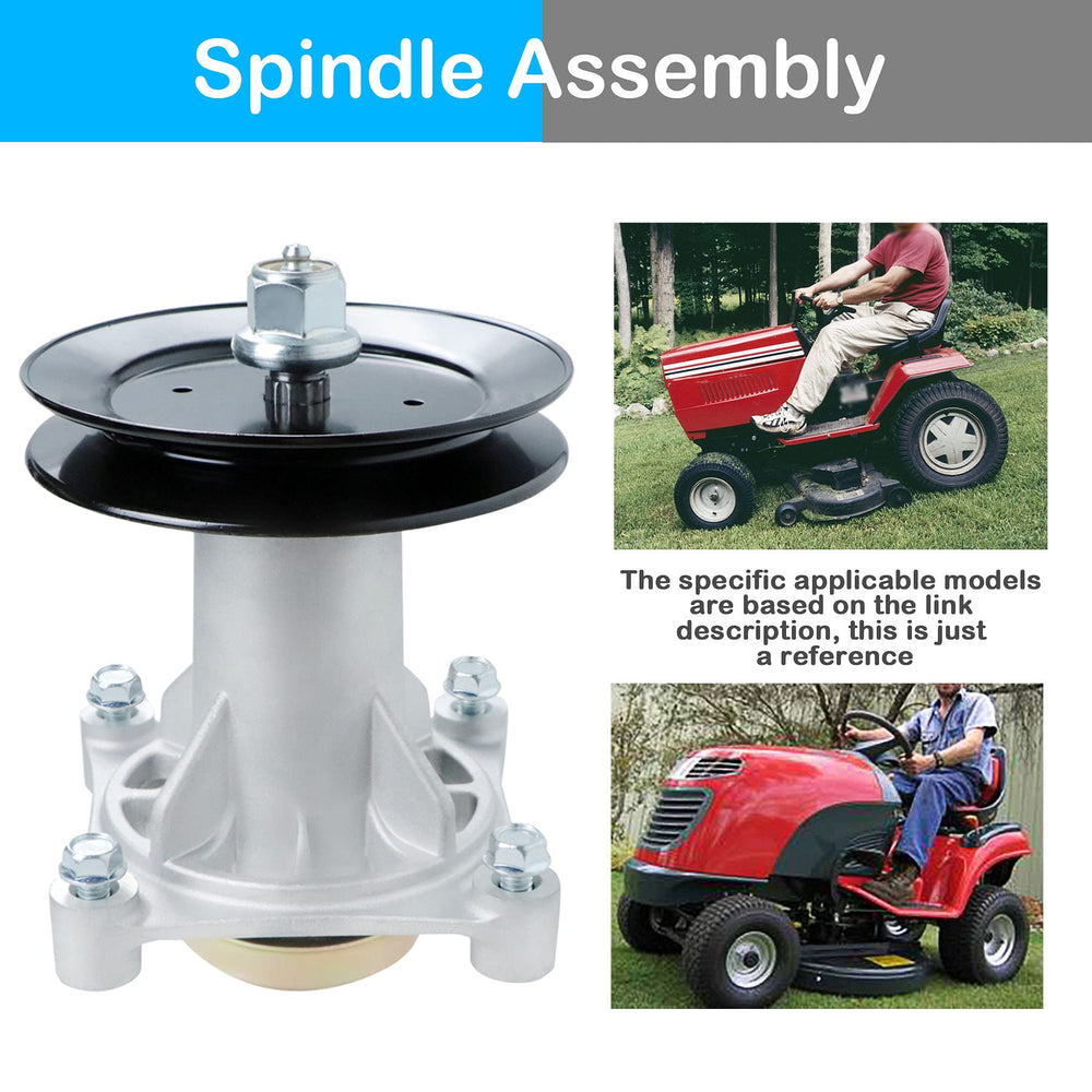 PetMigo mower maintenance scene showing spindles ready to replace worn components