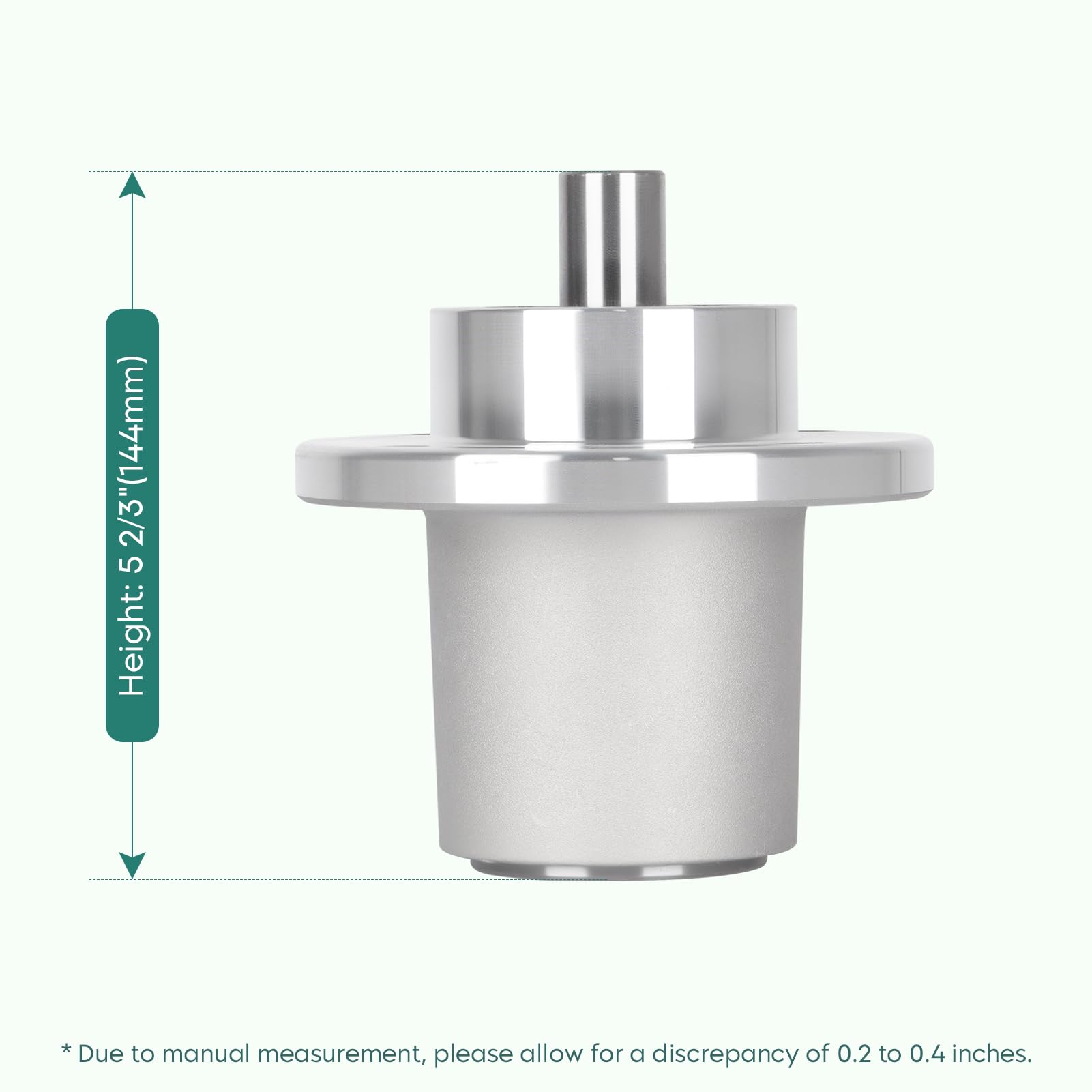 PetMigo close-up of spindle housing detail highlighting corrosion-resistant aluminum