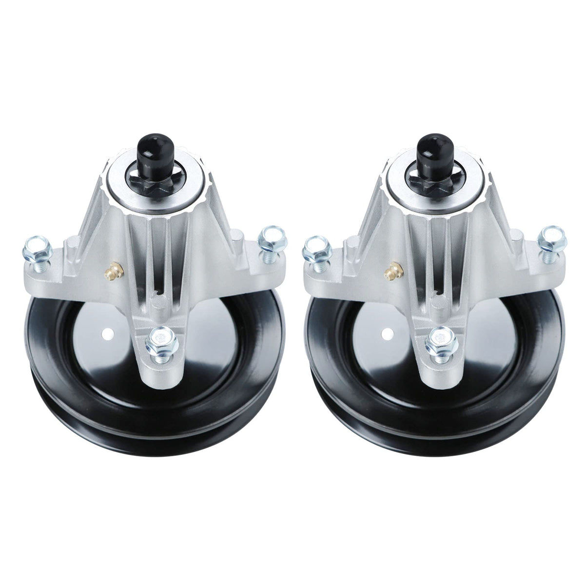 PetMigo spindle front view showing precise hub and stable fit benefit