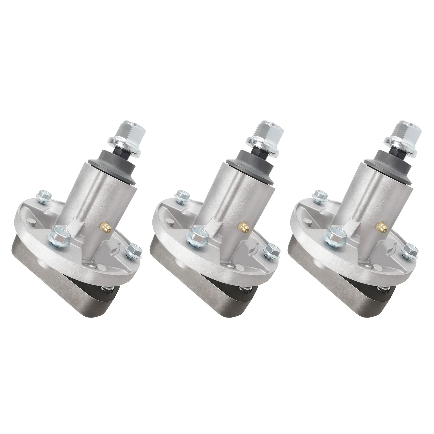 PetMigo front view spindle assembly showing mounting pattern and fit benefit