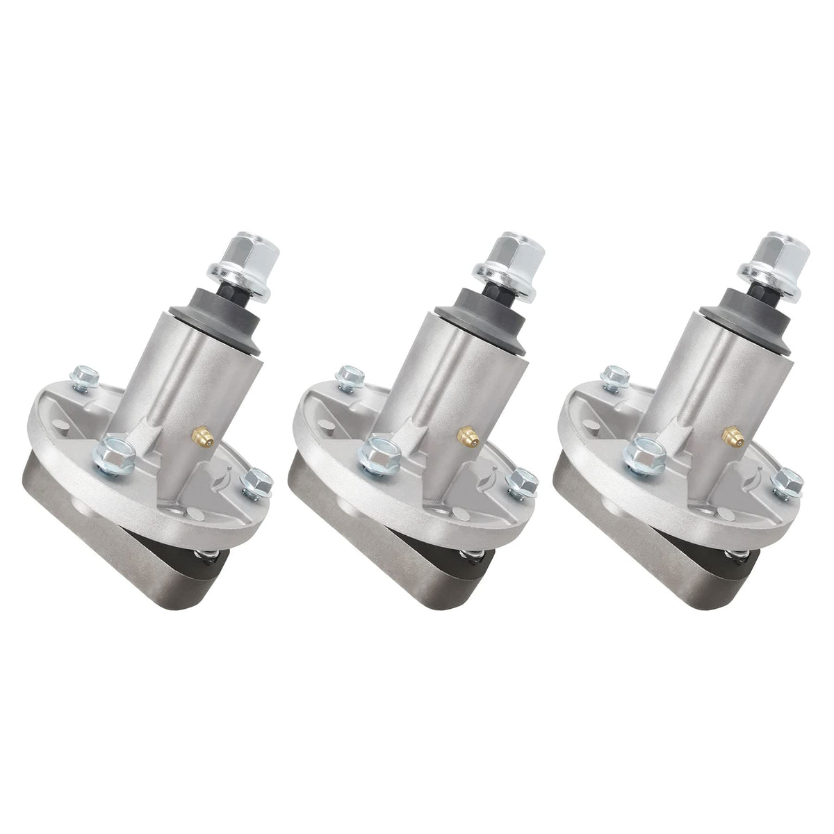 PetMigo front view spindle assembly showing mounting pattern and fit benefit