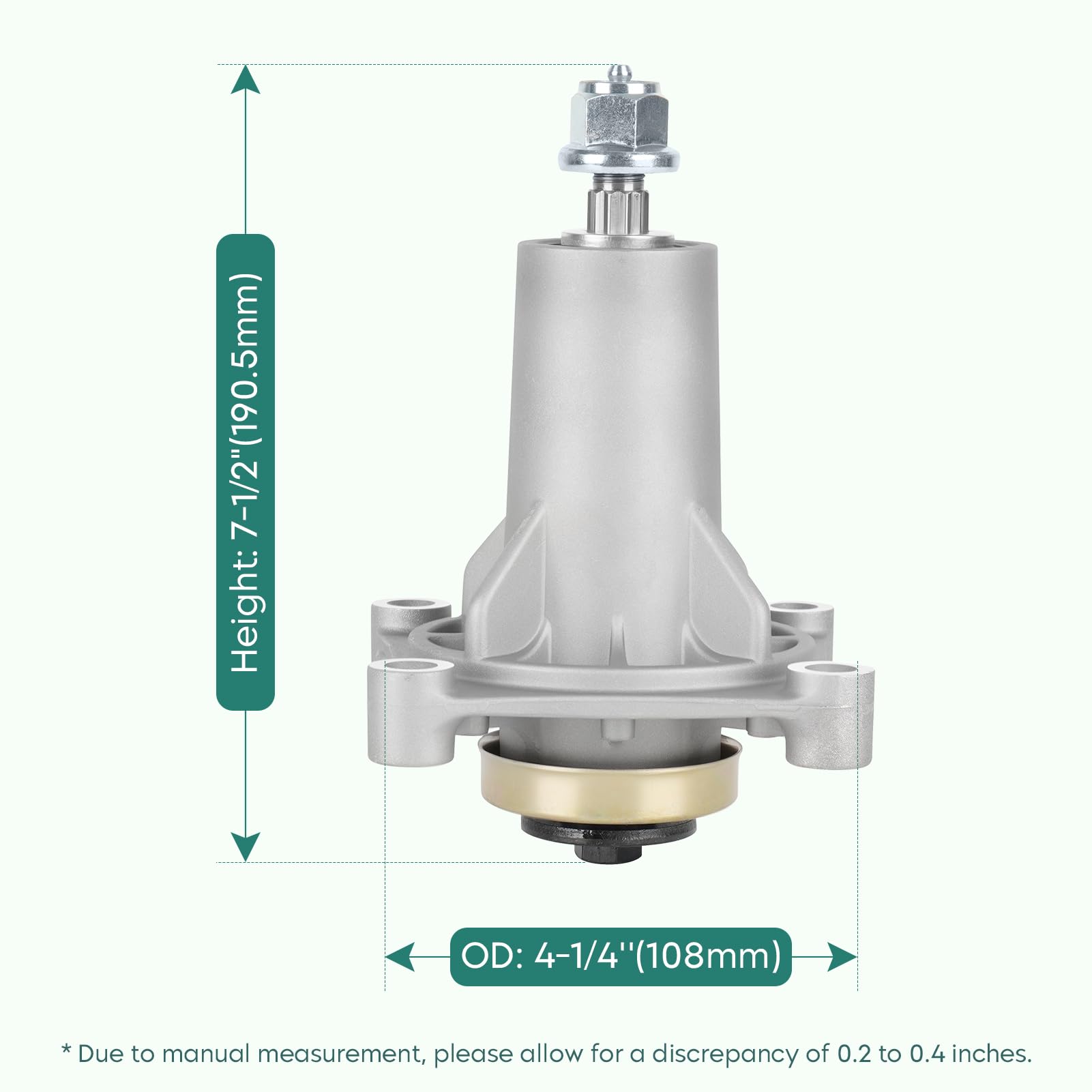 PetMigo spindle shaft close-up showing precision finish and durable bearing surface