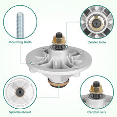 PetMigo spindle top shaft detail showing machined surface for secure blade attachment