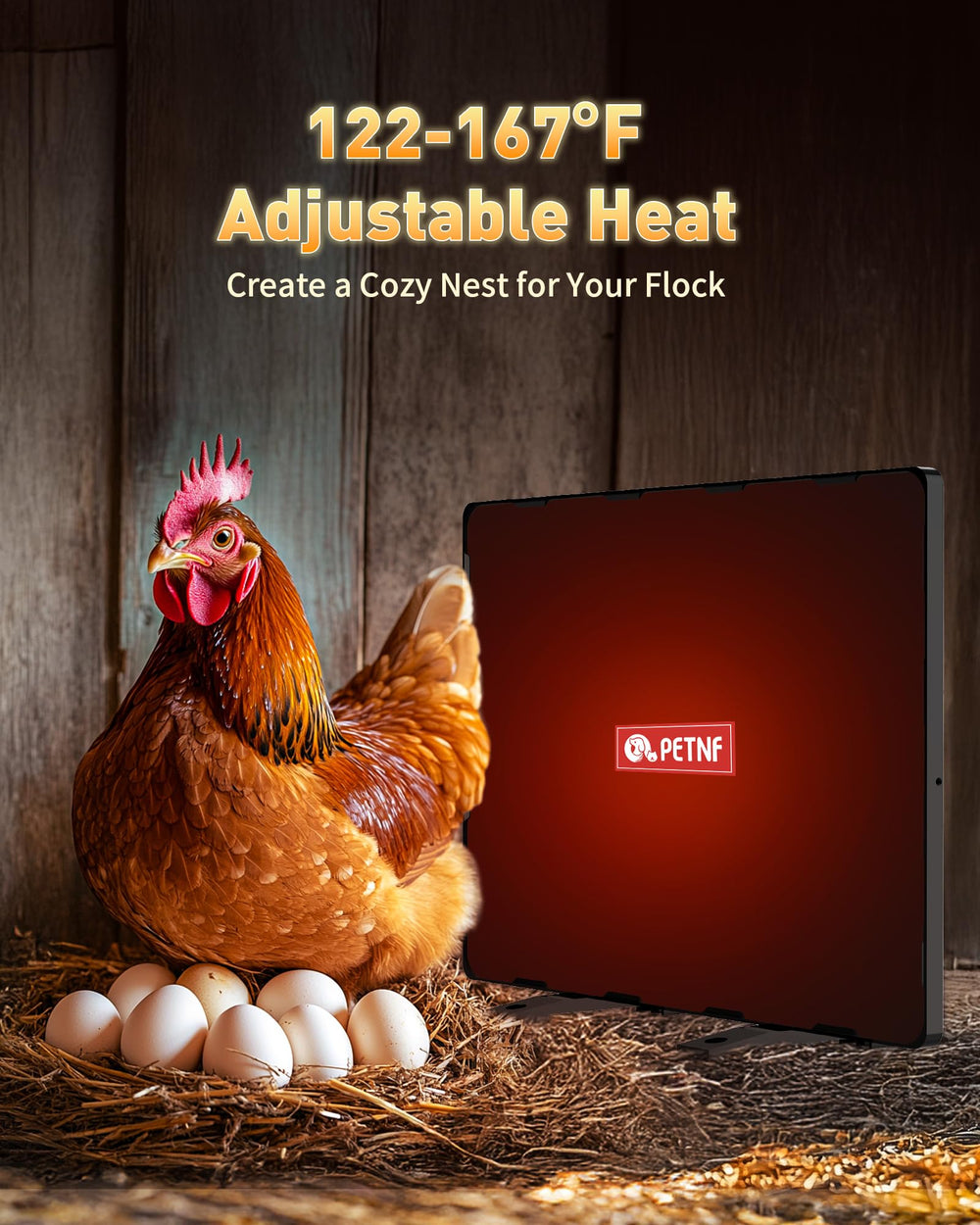 PETNF close-up heating grid detail highlighting durable UL-compliant wire safety