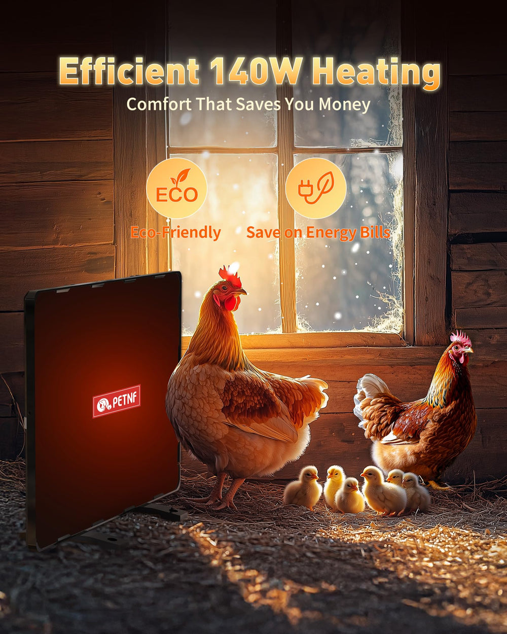 PETNF heat-sensitive sticker detail showing temperature change for easy monitoring