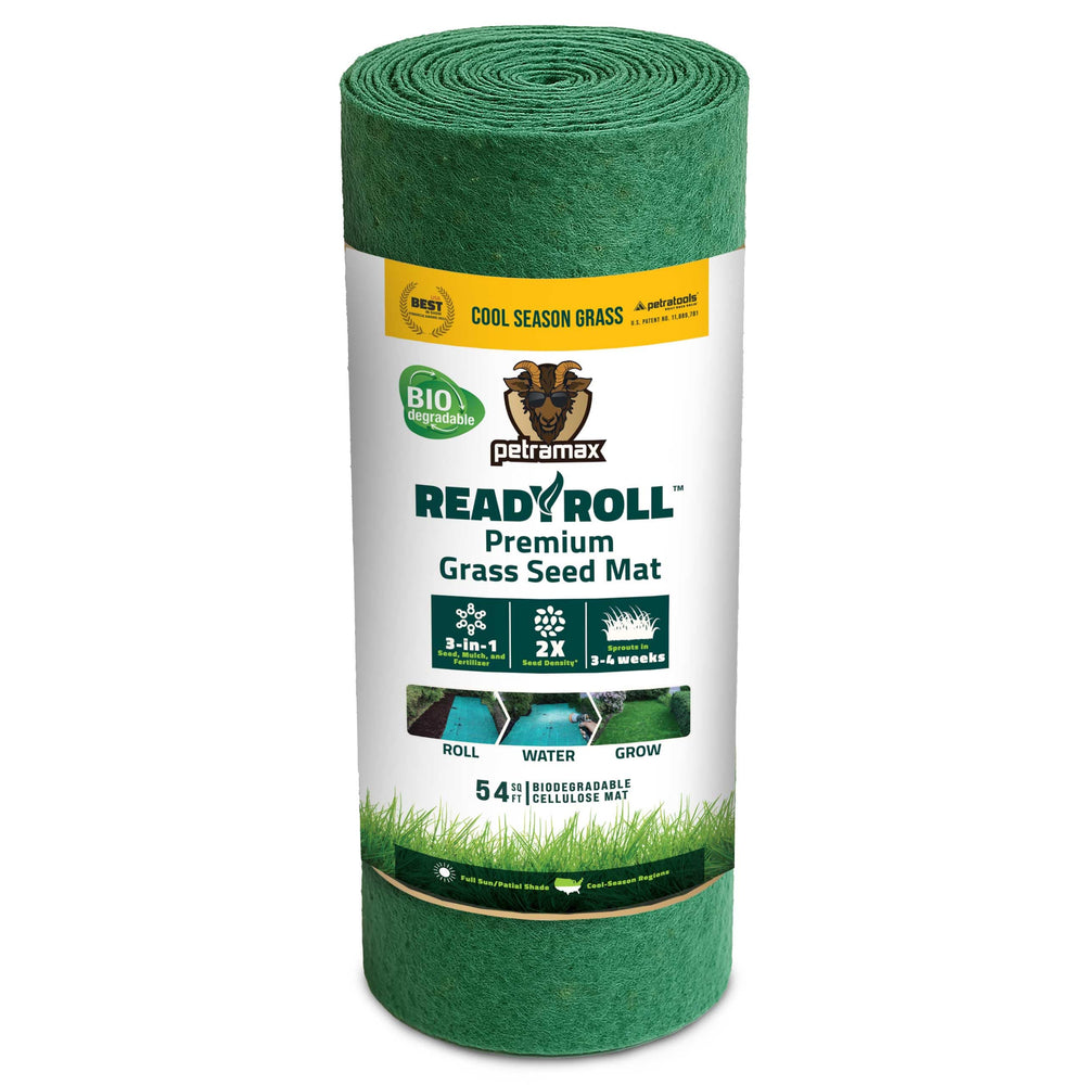 PETRAMAX ReadyRoll front packaging showing product benefits and 54 ft roll