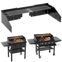 Petrirufun front view mounted on 36-inch griddle for stable cooking
