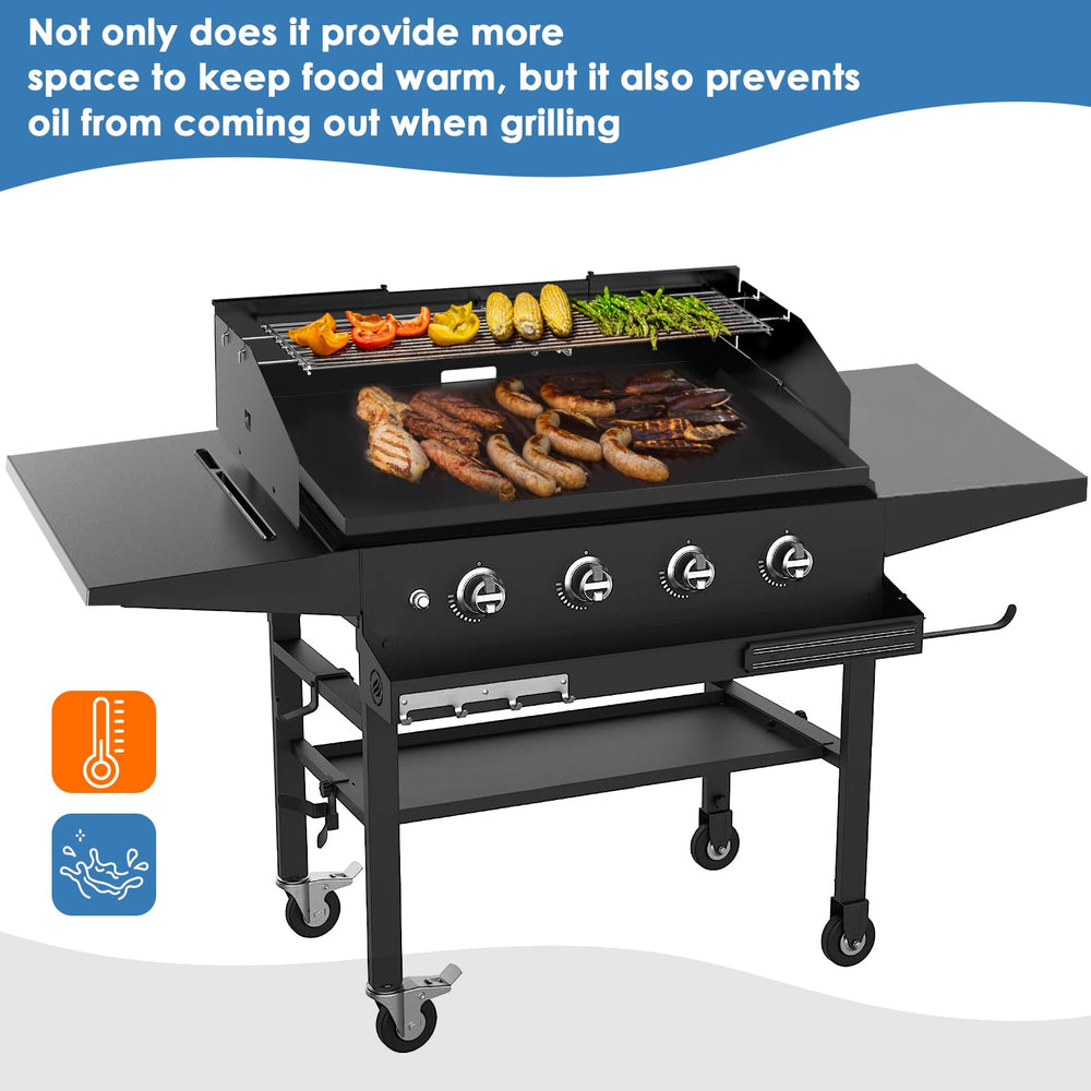 Petrirufun wind guard and rack in use with burgers to improve results