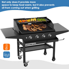 Petrirufun wind guard and rack in use with burgers to improve results