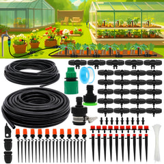 PETUOL front packaging showing complete drip irrigation kit and contents benefit fast setup