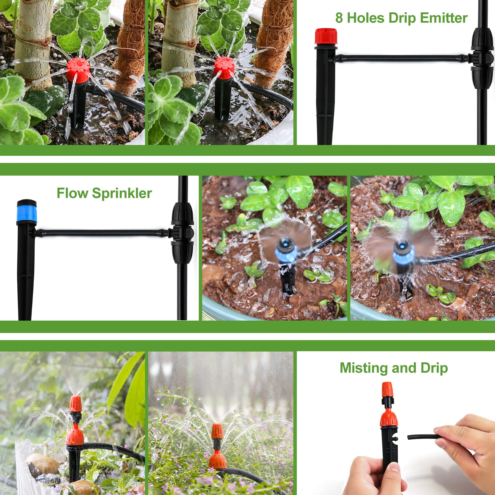 PETUOL tubing connected to faucet with Y-joint showing split-line coverage benefit