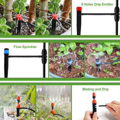PETUOL tubing connected to faucet with Y-joint showing split-line coverage benefit
