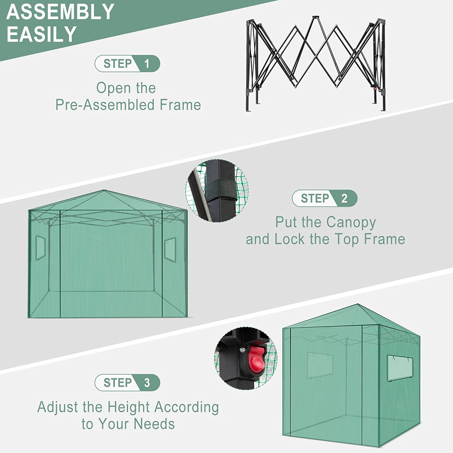 PexFix roll-up mesh window showing ventilation and pest protection benefits