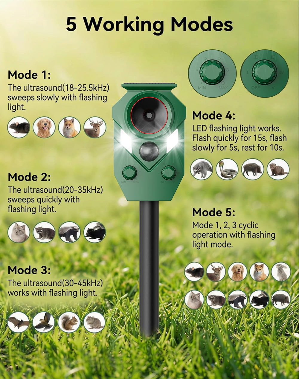 PEXPEL mounted on fence for flexible outdoor placement