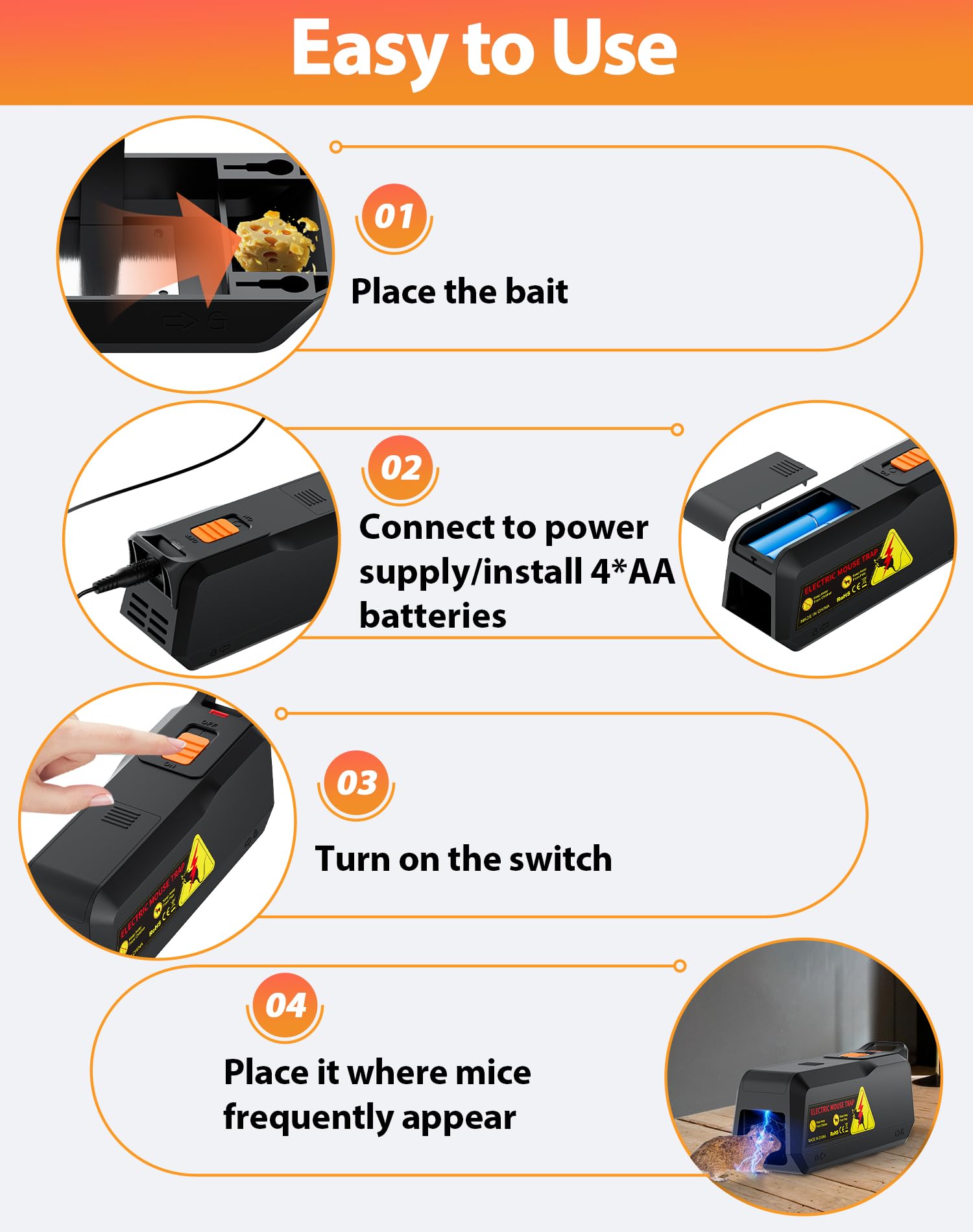 PEXPEL held in hand to show compact size and easy placement advantage