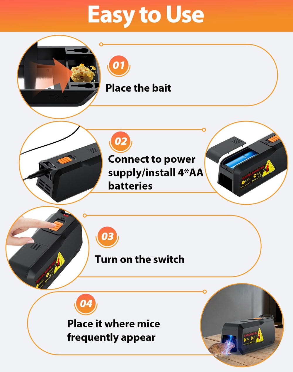 PEXPEL held in hand to show compact size and easy placement advantage