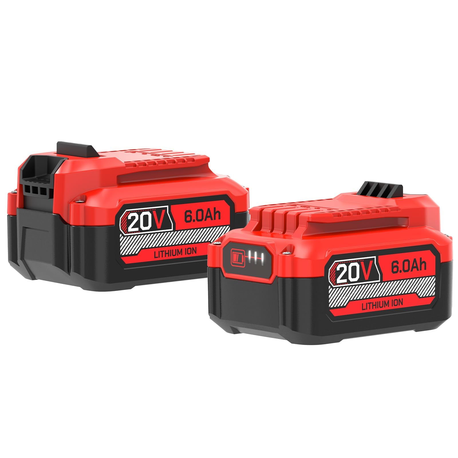 PEYESTEN front packaging showing two 20V 6.0Ah batteries and benefits