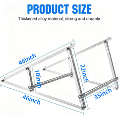 PFCTART adjustable inclined leg detail showing easy tilt adjustment benefit