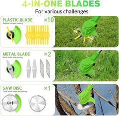 PFYELYI close-up of included blades highlighting versatile cutting options