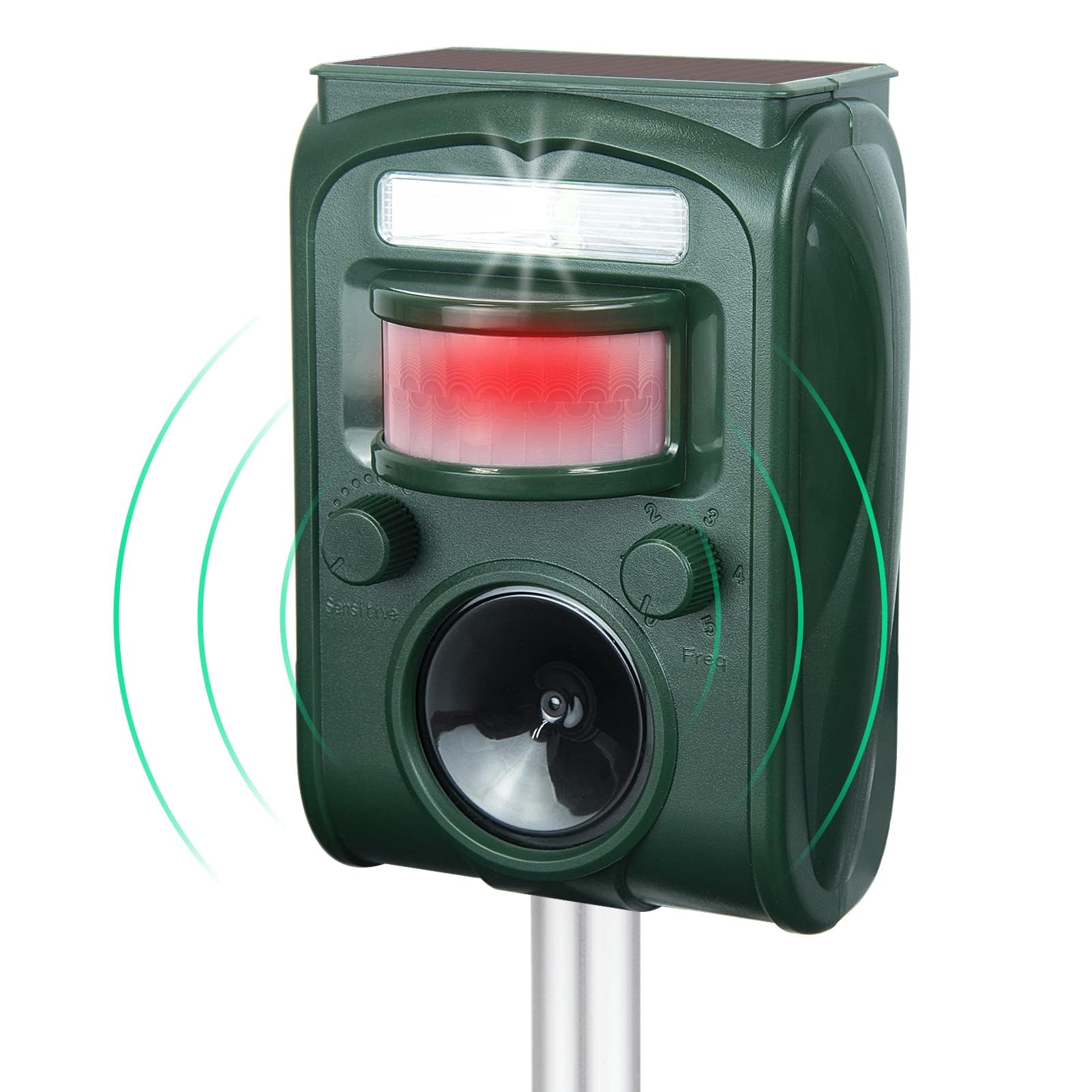 PGFIT front view showing sensor and speaker protecting outdoor spaces
