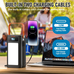 PGYOB top view displaying four USB and Type-C ports for simultaneous charging