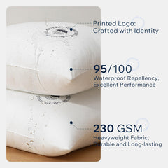 Phantoscope close-up of 230 GSM brushed fabric highlighting water-repellent finish benefits