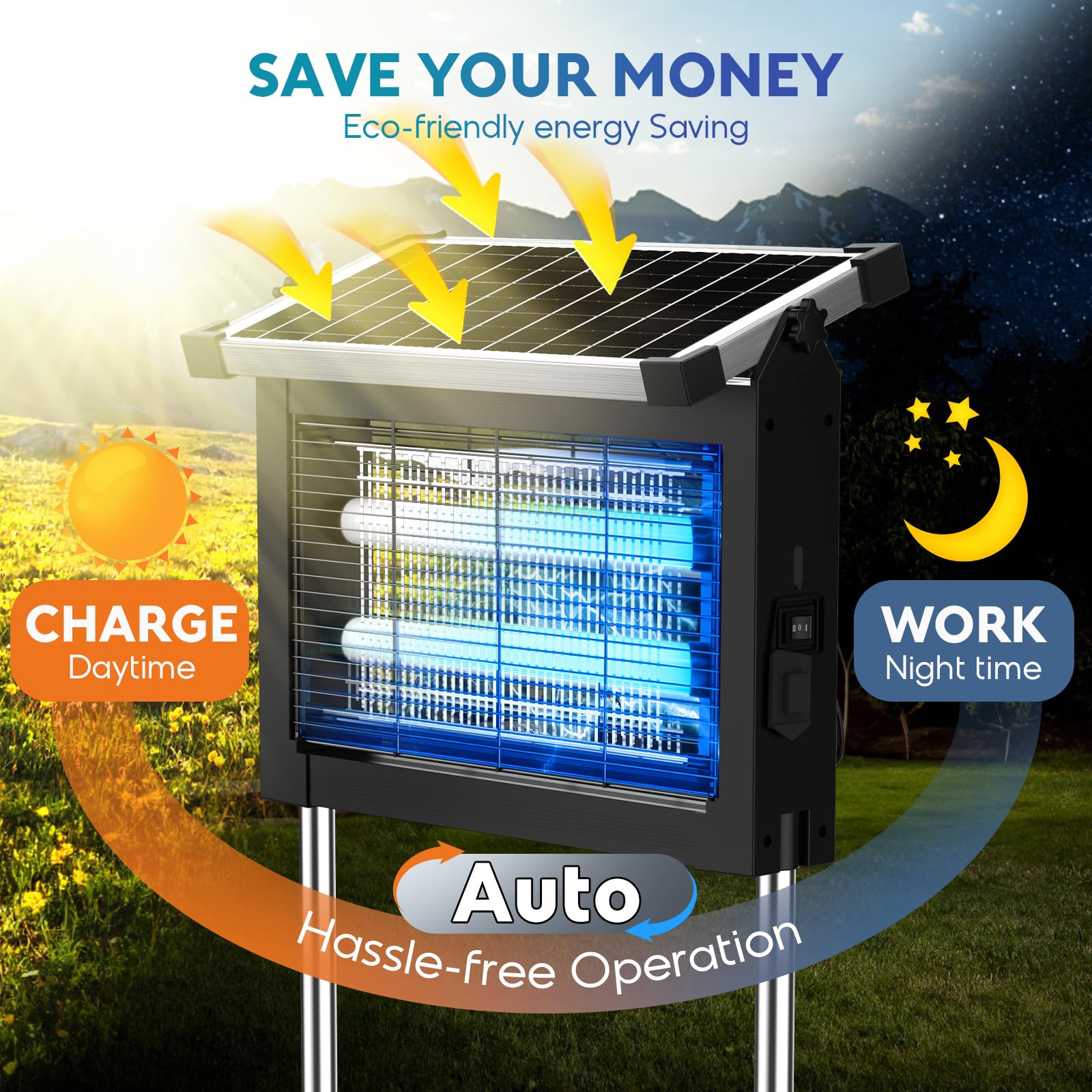 PhatroyYee dual LED lights detail drawing insects effectively